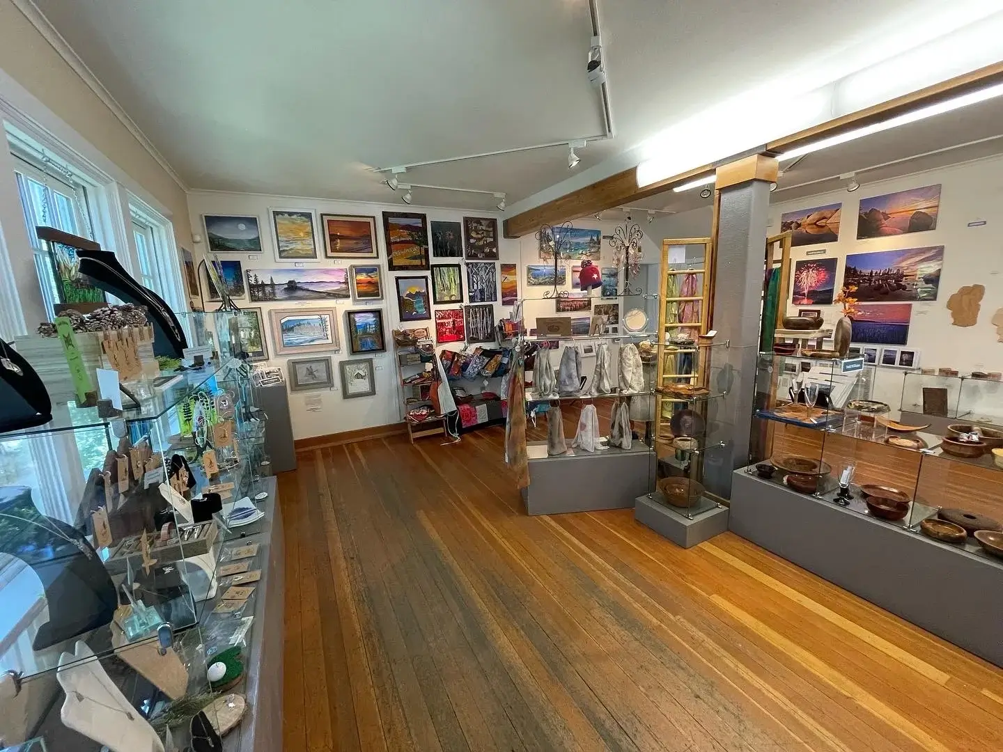 Gallery view of artwork by North Tahoe Arts artists