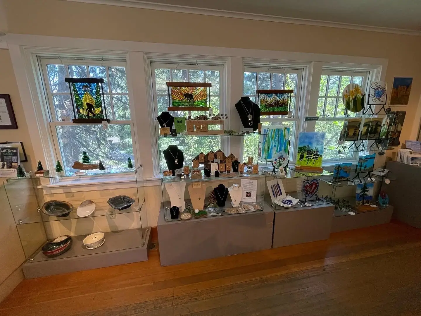 Gallery view of jewelry by Ron Miley