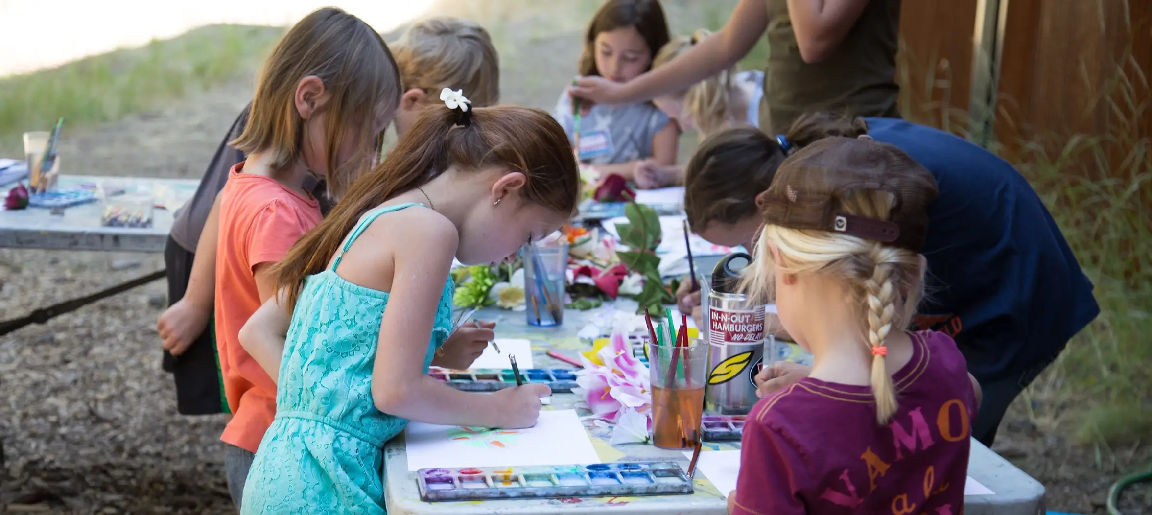 Summer Kids Art Camp participants at North Tahoe Arts
