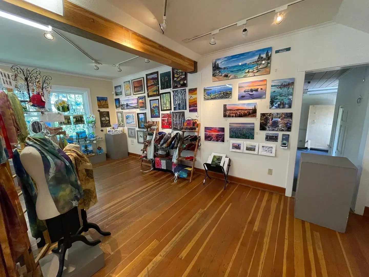 Gallery view of artwork by North Tahoe Arts artists