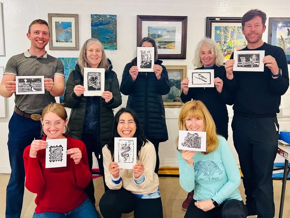 Workshop Participants at North Tahoe Arts